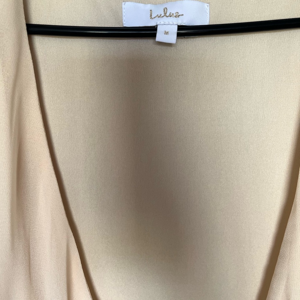 Lulus My Whole Heart Cream Long Sleeve Wrap Maxi Dress - Picture 3 of 6